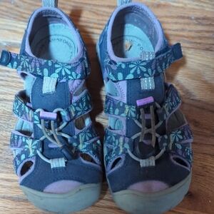 Kids Keens Seacamp Sandals - Purple Floral